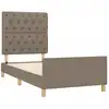 Image de vidaXL Cadre de lit sans matelas Taupe 80x200 cm Tissu