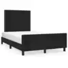Image de vidaXL Cadre de lit sans matelas noir 120x200 cm velours
