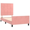 Image de vidaXL Cadre de lit avec tête de lit rose 80x200 cm velours