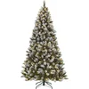 Image de Black Box Trees Pittsfield Arbre de Noël artificiel avec lumières LED - H185 x Ø102 cm - Vert givré