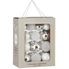 Image de House Of Seasons Ensemble De Boules De Noël Blanc H7xl7xl7cm