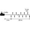 Image de Luca Lighting Lumières De Sapin De Noël Multicolores H3xl0.5xl2000cm