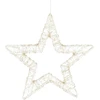 Image de Luca Lighting Étoile lumineuse suspendue avec éclairage LED blanc chaud - Ø36 cm - Métal - Blanc