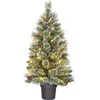 Image de Black Box Trees Vandans Sapin de Noël artificiel en pot - H90 x Ø48 cm - Vert givré