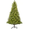 Image de Black Box Trees Nagoya Arbre de Noël artificiel avec éclairage LED blanc chaud - H180 x Ø108 cm - Vert