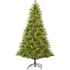 Image de Black Box Trees Nagoya Arbre de Noël artificiel avec éclairage LED blanc chaud - H210 x Ø115 cm - Vert