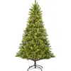 Image de Black Box Trees Nagoya Arbre de Noël artificiel avec éclairage LED blanc chaud - H240 x Ø138 cm - Vert