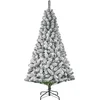 Image de Black Box Arbre de Noël artificiel Millington - 127x127x230 cm - PVC - Vert glacé