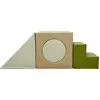 Image de Sunny Sasa Parcours Motricité Pour Bébé, Beige | Soft Play 4 Pièces, Blocs De Construction En Mousse - Escalier, Rampe Inclinée, Tunnel Et Cylindre,