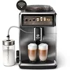 Image de Saeco Expresso broyeur Xelsis Suprema - 22 Boissons, Connexion Wi-Fi, Écran Tactile Intuitif de 7.8", 8 Profils, Broyeur en Céramique, Machine à café à grain façade en inox titanium (SM8889/00) en occasion ou reconditionné