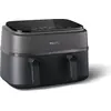 Image de Philips Airfryer 9L Dual Basket, RapidAir, Digital, noir (NA350/03)