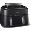 Image de Friteuse sans huile Philips NA551/00 5000 Series - double bac, 9 l, noire