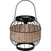 Image de Lanterne solaire métal, rotin 24x24 cm KO-C46999560
