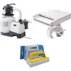 Image de Intex - Cascade & pompe de filtration à sable 7900 L/u & brosse à récurer WAYS