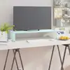 Image de The Living Store Rehausse TV/moniteur Vert 70x30x13 cm
