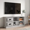 Image de The Living Store Armoire TV Gris Sonoma 102x35,5x47,5 cm Matériau dérivé du bois