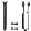 Image de Rasoir pour homme Philips Norelco OneBlade QP1424/10, tondeuse à grille, couleur charbon