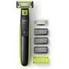 Image de Rasoir électrique Philips Norelco OneBlade QP1424/10 à grille Charcoal noir et vert - Neuf