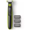 Image de Tondeuse a barbe - PHILIPS - Oneblade QP2724/10 - 3 attaches (1 / 3 / 5 mm) incluses   sans fil rechargeable - Vert / Noir - Neuf