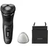 Image de Philips Shaver 3000 Series S3244/12 Rasoir électrique peau sèche et humide, Rasoir rotatif, Noir, PowerCut blade system, SH30, 2 an(s), Batterie rechargeable