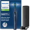 Image de Philips 5500 HX7113/01 Brosse à dents sonique nouvelle génération, adulte, sonique, soins quotidiens, blanchiment, 62000 coups par minute, bleu marine, 2 min, 4 x 30 sec