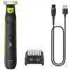 Image de Tondeuse homme Philips QP6506/15 One Blade Pro - Noir, Rechargeable, 90 min Autonomie, Etanche, Sabot 5 en 1 - Neuf