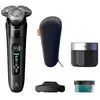 Image de Rasoir électrique rotatif Philips X9000/30 Series 9000 SkinIQ 3 têtes Quick Clean Pod Noir - Neuf