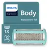Image de Tête de rasage de remplacement Philips Bodygroom BG2010/43 avec grille intégrée Bleu, compatible BG34XX BG54XX BG74XX BG94XX - Neuf