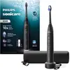 Image de Philips Sonicare série 6500 HX7411/10, brosse à dents rechargeable, adulte, brosse à dents sonique, mode Sensible, mode Blanchiment, 62 000 mouvements par minute, noir, 2 min, 4 x 30 sec