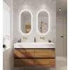 Image de RIHO Miroirs Ovales Miroirs avec capteur, miroir chauffant, 380x800mm, 216007