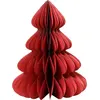 Image de Arbre De Noël En Papier Rouge Décoration Festive Pliable - Decoris