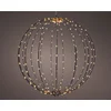 Image de Décoration Led à Suspension Boule, Avec Cadre En Métal Noir, ø38cm. Lumineo