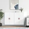 Image de vidaXL Armoires murales 2 pcs. Blanc 69,5x34x90 cm