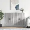 Image de vidaXL Armoires murales 2 pcs. Gris Sonoma 69,5x34x90 cm