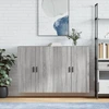 Image de vidaXL Armoires murales 2 pcs. Gris Sonoma 69,5x34x90 cm