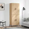 Image de vidaXL Highboard chêne Sonoma 69,5x34x180 cm Matériau dérivé du bois