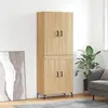 Image de vidaXL Highboard chêne Sonoma 69,5x34x180 cm Matériau dérivé du bois