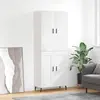 Image de vidaXL Highboard blanc 69,5x34x180 cm Bois composite