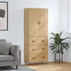 Image de vidaXL Highboard chêne Sonoma 69,5x34x180 cm Matériau dérivé du bois