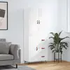 Image de vidaXL Highboard blanc 69,5x34x180 cm Bois composite