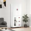 Image de vidaXL Highboard blanc 69,5x34x180 cm Bois composite