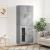 Image de vidaXL Highboard gris béton 69,5x34x180 cm Bois composite
