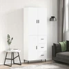 Image de vidaXL Highboard blanc 69,5x34x180 cm Bois composite