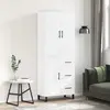 Image de vidaXL Highboard blanc 69,5x34x180 cm Bois composite