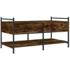 Image de vidaXL Table basse chêne fumé 99x50x50 cm bois composite