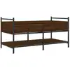 Image de vidaXL Table basse marron imitation chêne 99x50x50 cm Bois composite