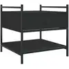 Image de vidaXL Table basse noire 50x50x50 cm bois composite