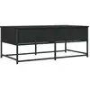 Image de vidaXL Table basse noire 100x51x40 cm Bois composite
