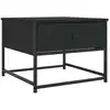 Image de vidaXL Table basse noire 51x51x40 cm Bois composite