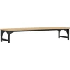 Image de vidaXL Support d'écran Chêne Sonoma 85x23x15,5 cm Matériau dérivé du bois